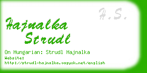 hajnalka strudl business card